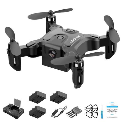 Mini Drone V2 Pliable Avec Camra 720p, Wifi, Fpv, Pression D'air, Maintien D'altitude, Quadricoptre Rc, Jouet Pour Enfant, Cadeau