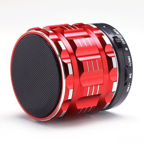 Mini Enceinte Bluetooth Portable Micro Carte SD Fonction Kit Mains Libres Rouge + SD 8Go YONIS