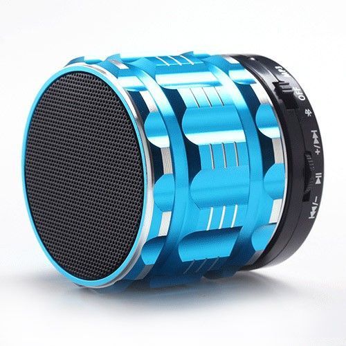 Mini Enceinte Bluetooth Portable Smartphone Carte Micro SD Kit Mains Libres Bleu + SD 8Go YONIS