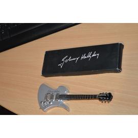 Johnny Hallyday Mini Guitar Keyring Porte-clés & 5 X Guitar médiators guitare 