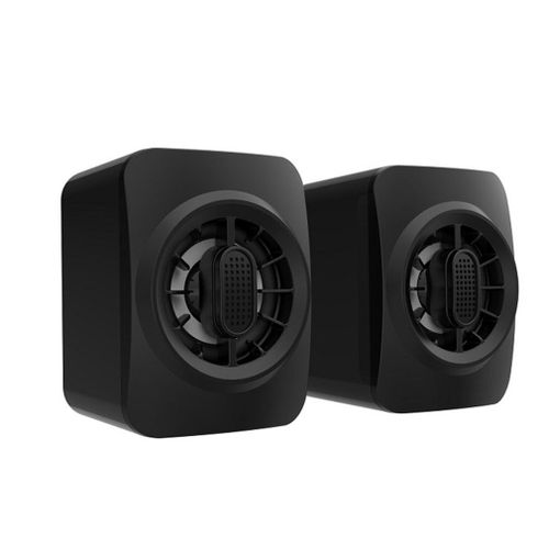 Mini haut-parleur audio filaire USB2.0 de bureau d'ordinateur portable lumineux RVB cratif durable pratique A1