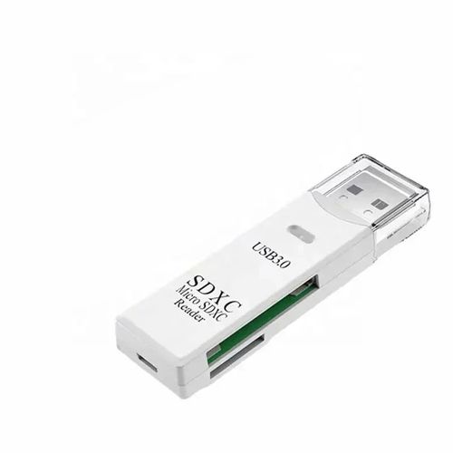 Mini Haute Vitesse 2 en 1 Multi Lecteur de Carte USB 3.0 Micro SD TF Carte Mmoire Lecteur Flash Adaptateur - Type white 3.0 #A