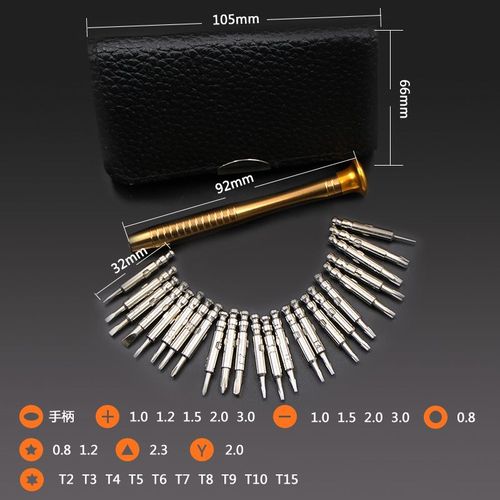 Mini Jeu De Tournevis De Prcision 25 En 1, Outil De Rparation D'ouverture Multifonctionnel Torx, Jeu De Tournevis De Prcision Pour Tlphones Tablette Pc