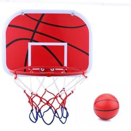 Alomejor Mini Jouet de Basketball pour Enfants Panier de Basket avec Suspension Plaque de Basket-Ball Réglable Cerceau et Pompe pour Jeunes Enfants 