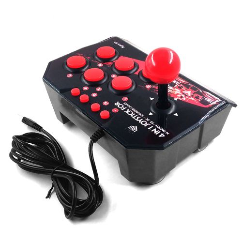 Mini Joystick Filaire 4 En 1 Usb C Pour Console De Jeux N-Switch, Ps3, Pc, Android, Turbo Fight Rocker, Pour Jeu Portable