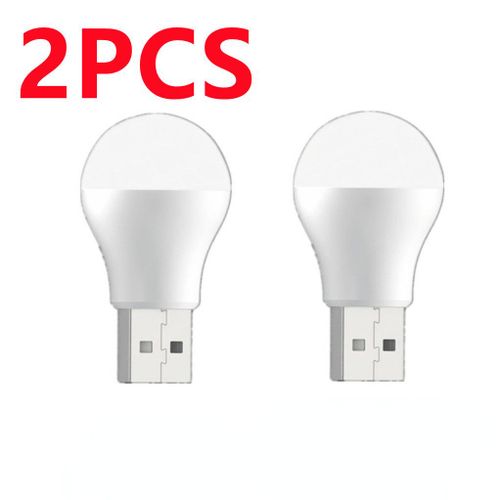 Mini Lampe  Prise Usb Super Lumineuse,Protection Des Yeux,Veilleuse Led Ronde,Lampe De Livre,Charge D'alimentation Mobile Pour Ordinateur,5v,2 Pices - Type Product C-Warm White
