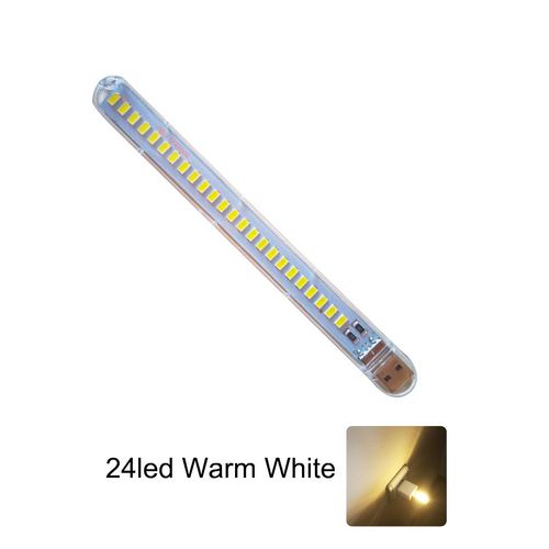 Mini Lampe De Lecture Portable Usb Led Dc5v,Lampe De Lecture Ultra Lumineuse,3led,8led,24led,Lumires Pour Power Bank,Pc Portable,Notebook - Type 24led Warm White