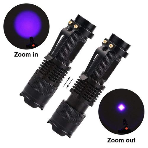 Mini Lampe De Poche Uv Led Avec Fonction N'aime, Torche Ultraviolette, Lumire Noire, Dtecteur D'urine Animale, Chasse Au Scorpion, Saf, 1 Pice