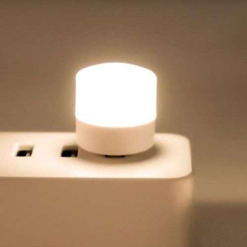 Mini lampe LED ronde avec prise USB,alimente par batterie externe,idale pour la lecture et la Protection des yeux - Type warm light