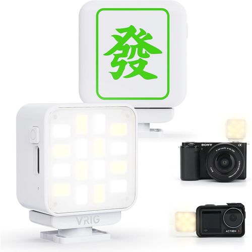 Mini Lampe Vido Avec Fermeture Magntique Rapide - Lampe Pour Camra D'Action Avec Batterie De 300 Mah