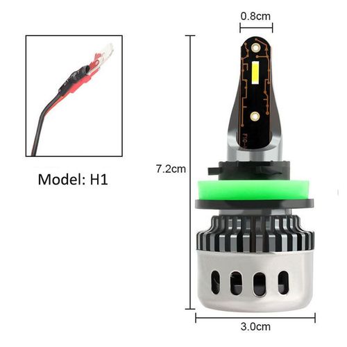 Mini Lumire De Sauna De Voiture, Ampoule Led, Antibrouillard Automatique, Feux De Illeur Et De Route, Pas Courageux, 56w, 9600lm, H1, H4, H7, H11, 9005, 9006, 1 Paire