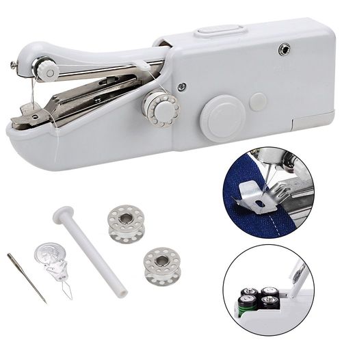 Mini Machine  Coudre  La Main Point Rapide Coudre Couture Machine  Coudre lectronique Sans Fil Vtements Tissus Portable Mnage