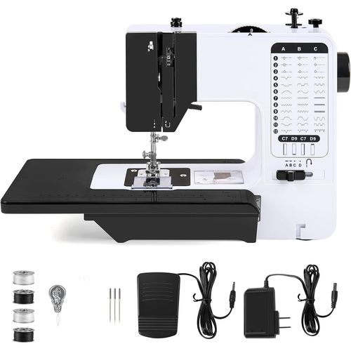 Mini Machine  Coudre lectrique  12 Fils,Avec Table D'extension Eu.[Y969]