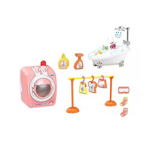 Mini Machine  Laver  Tambour Pour Enfants, Simulation De Bb, Rotation De La Machine  Laver, Jouets, Accessoires De Meubles Mnagers