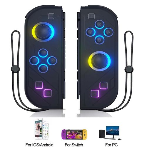 Mini Manette Sans Fil Pour Nintendo Switch, Lite, Oled, Android, Pc Joy Pad, Manettes De Jeu Avec Bt, Rvb, Vibration Des Touristes, Manette De Rveil E08-03-400