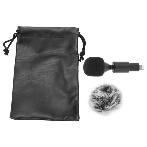 Mini microphone omnidirectionnel Plug-and-Play pour telephones portables iOS, tablettes, interviews, diffusions en direct, vlogs