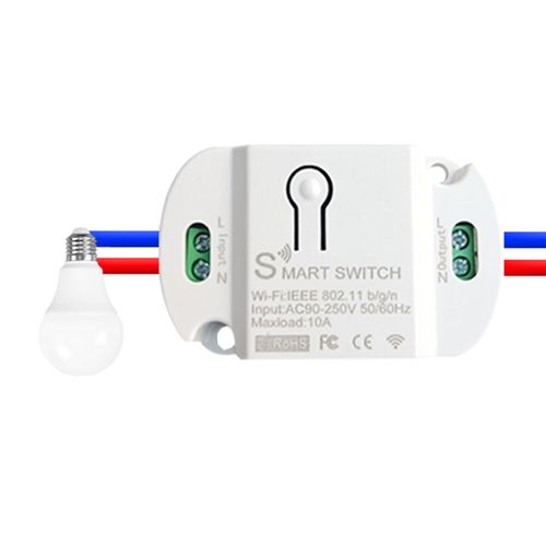 Mini Mini Module Intelligent Mini WiFi 2.4G Commutateurs BRICOLAGE Commutateur Prend En Charge la Commande  2 Voies Sans Fil Relais Tlcommande ForGoogle