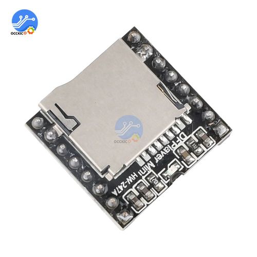 Mini Module de lecteur MP3 TF pour carte Micro SD, disque U, Port IO/srie/AD, carte de dcodeur vocal MP3 pour Arduino