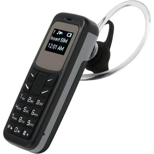 Mini Numroteur Bluetooth Pour Tlphone Portable,Petit Tlphone Portable  cran Gsm,Plus Petit Tlphone Portable,Lecteur Demusiquemp3 Pour Voiture,Petitminimobile,(Noir)