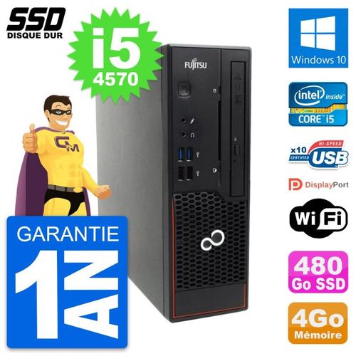 Mini PC Fujitsu Esprimo C720 SFF Intel i5-4570 RAM 4Go SSD 480Go Windows 10 Wifi
