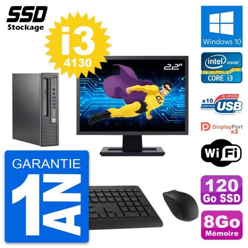 Mini PC HP 800 G1 USDT Ecran 22