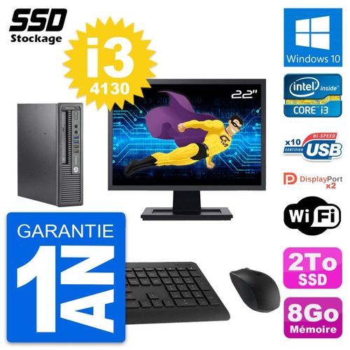 Mini PC HP 800 G1 USDT Ecran 22
