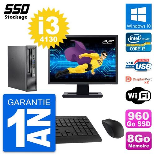 Mini PC HP 800 G1 USDT Ecran 22