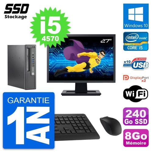 Mini PC HP 800 G1 USDT Ecran 27