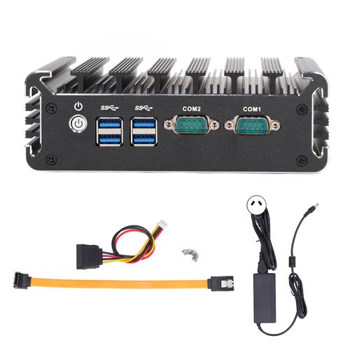 Mini Pc Industriel Sans Ventilateur, Pour Intel Core I3 8130u, 4 Go 64 Go, ContrôLeur IntéGré, Prise 100-240v Au