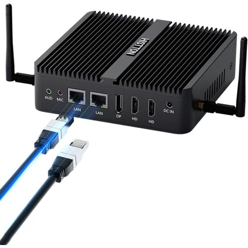 Mini Pc N100,Intel Alder Lake N100(3.4 Ghz),8Gb Ddr4 Ram 256Gb Nvme Ssd,Mini Pc Sans Ventilateur Windows 11 Pro,Wifi6/Bt5.2/Usb3.0/Triple Affichage 4K,Industriel Mini Pc