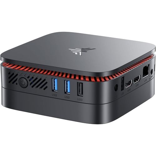 Mini Pc ntel Alder Lake N100(Jusqu' 3.4Ghz) 16Go Ddr4/512Go M.2 Ssd,Ordinateur De Bureau,Tour Pc 4K@60Hz Hd Dual Display,Wifi 2.4G/5G,Rj45 Gigabit Ethernet,Bt4.2,Ordinateur Vesa Support