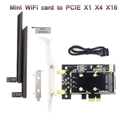 Mini PCIe à PCIe - Adaptateur Wifi PCI E 1X vers Mini Pci Express wi fi ...