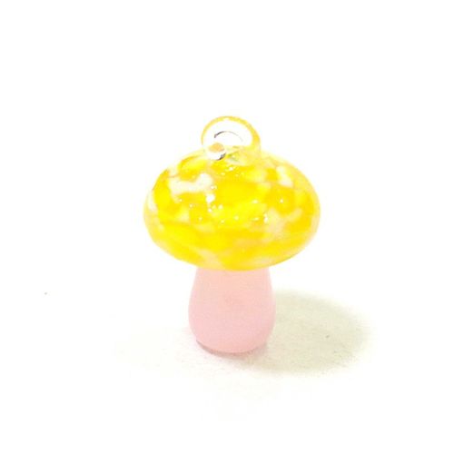 Mini Pendentif En Forme De Champignon,2 Pices,Breloques En Verre Faites  La Main Pour Femmes Et Filles,Design Cratif,Bijoux De Fte