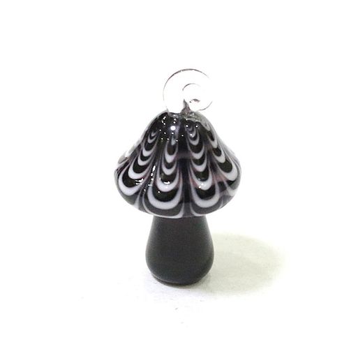 Mini Pendentif En Forme De Champignon,2 Pices,Breloques En Verre Faites  La Main Pour Femmes Et Filles,Design Cratif,Bijoux De Fte