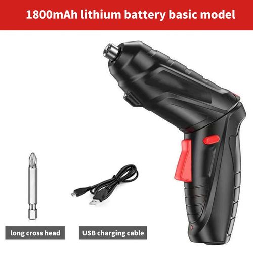 Mini Perceuse  Percussion lectrique Sans Fil,Perceuse Sans Fil,Batterie Au Lithium Aste,Perceuse  Main Sans Fil,Outils lectriques Sans Fil,3.6v - Type Basic Black