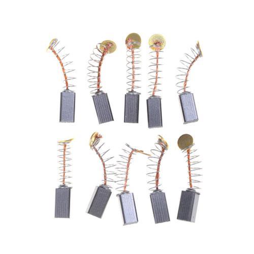 Mini Perceuse lectrique 5x5x8mm, Ensemble De 10 Pices, Remplacement De Meuleuse lectrique, Balais De Carbone, Pices De Rechange Pour Moteurs lectriques, Outil Distant Dremel