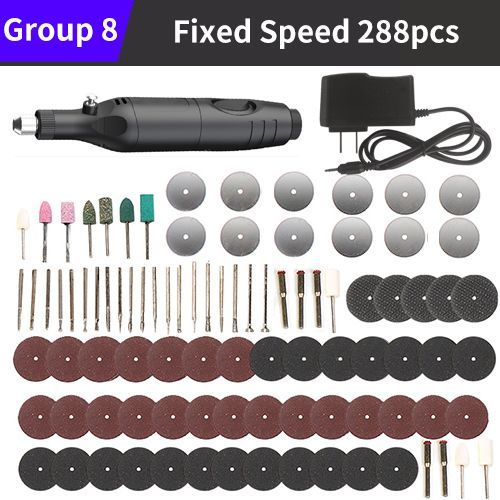 Mini Perceuse lectrique Pour Bijoux,Meuleuse Dremel,Stylo De Gravure,Outil Lointain Professionnel,Ensemble De Polissage - Type Group 8 Fixed Speed