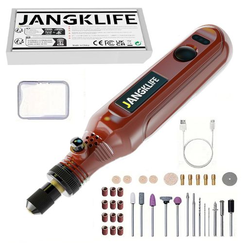 Mini Perceuse Sans Fil,Kit D'outils  Distance Sans Fil Usb,Stylo De Gravure De Travail De Calcul,Bricolage Pour Bijoux,Mtal,Verre - Type Red