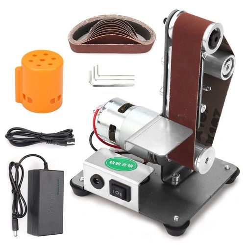 Mini Ponceuse  Bande lectrique Multifonctionnelle,Machine De Polissage Et De Meulage Pour Bricolage  Domicile- Type2 Eu Plug