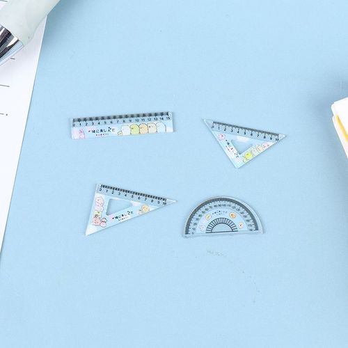 Mini Rgles Miniatures 1:12, 4 Pices/Ensemble, Jeu De Simulation, Poupe, Rgle D'Apprentissage, Jouets, Accessoires D'Apprentissage