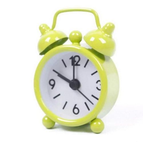 Mini Rveil Portable En Mtal Pour Enfants, Montre De Dessin Anim, Joli Cadeau Rtro, Maison Et Extrieur, Amis, 40mm--Green