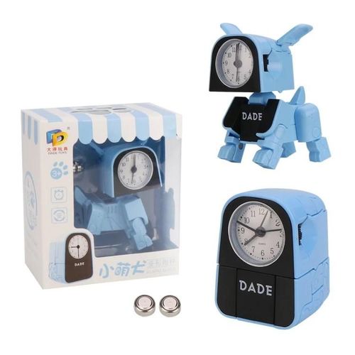 Mini Robot Rveil Jouet-Design De Dformation,Couleur Bleue,Bleu Adapt Aux Enfants