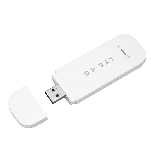 Mini routeur Portable WiFi 4G LTE, 150Mbps, jusqu'à 10 appareils de connexion, Modem USB LTE 4G avec point d'accès WiFi blanc