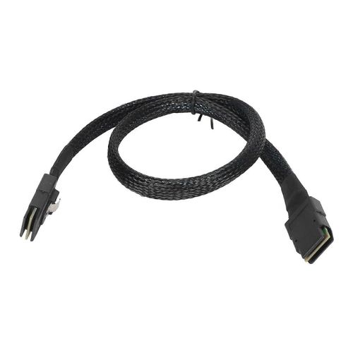 Mini SAS SFF 8087 Cble Double Tte Droite Carte Mre Serveur Informatique Connecte  la Carte Matricielle Cble de Donnes 0.5m / 1.6ft