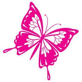 Mini Sticker Papillon Rose 125x95mm Tuning Personnalisation Rakuten