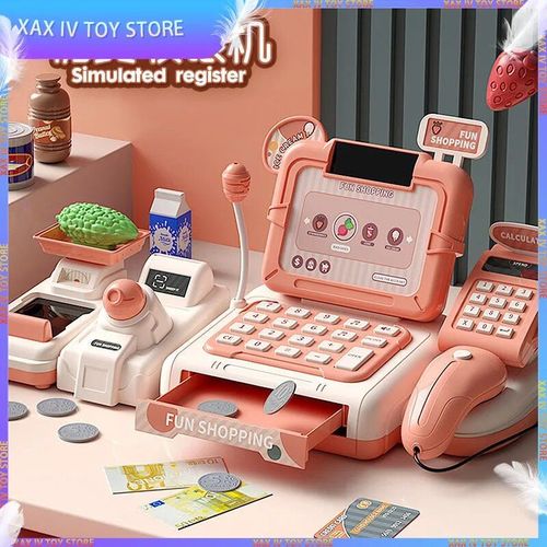 Mini Supermarch De Simulation De Nourriture Pour Enfants, Jouet De Maison De Jeu, Caisse Enregistreuse, Lumire Sonore Multifonction, Balayage Possible, Cadeau Pour Enfants, Nouveau