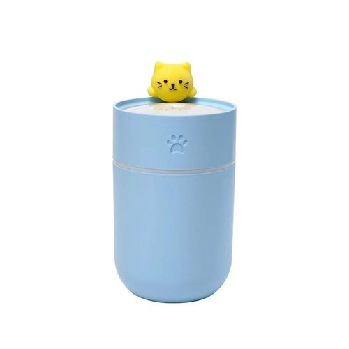 Mini supporter ficateur d'air USB pour animaux de compagnie,chat mignon,aquarelle,maison,petit atomiseur,grand volume de brouillard,machine d'aromathrapie,petit cadeau - Type blue