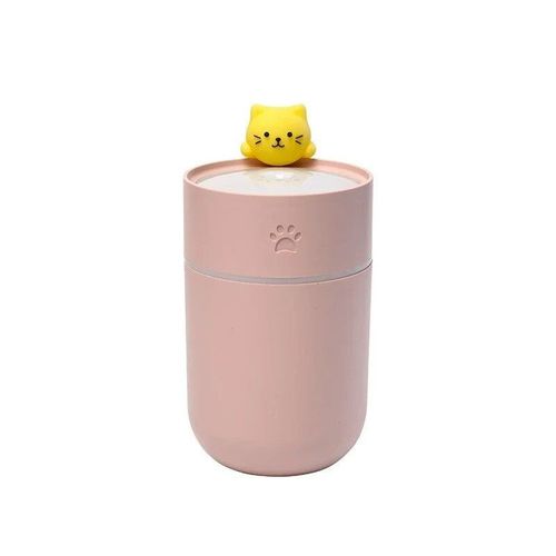 Mini supporter ficateur d'air USB pour animaux de compagnie,chat mignon,aquarelle,maison,petit atomiseur,grand volume de brouillard,machine d'aromathrapie,petit cadeau - Type pink