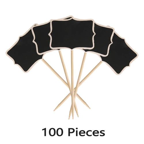 Mini Tableau Noir Avec Support,20/100 Pices,Carte De Lieu De Mariage,Panneau De Notes,Ardoise Pour Restaurant,Fte,Cadeau  Domicile - Type 100 Pieces