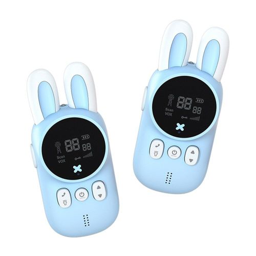 Mini Talkie-Walkie Portable En Forme De Lapin, Radio D'extrieur, metteur-Rcepteur, Interphone, cran Lcd, Interactif, Longue Distance